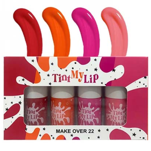 ميك اوفر 22 - مجموعة تينت الشفاه والخدود ماي ليب 4 ألوان