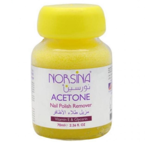 مزيل طلاء الأظافر  مع إسفنجة Yellow  من نورسينا 70 مل