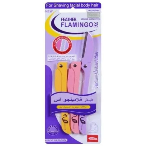 فاذر فلامينغو - 3 أمواس حلاقة للوجه و الجسم فيذر-فلامنجو