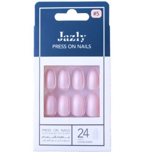 اظافر صناعية ملونة رقم 5 من جازلي