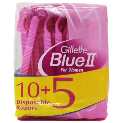 شفرات لوفيان للسيدات لإزالة شعر الجسم من جيليت مكوّنة من 5+10 شفرات