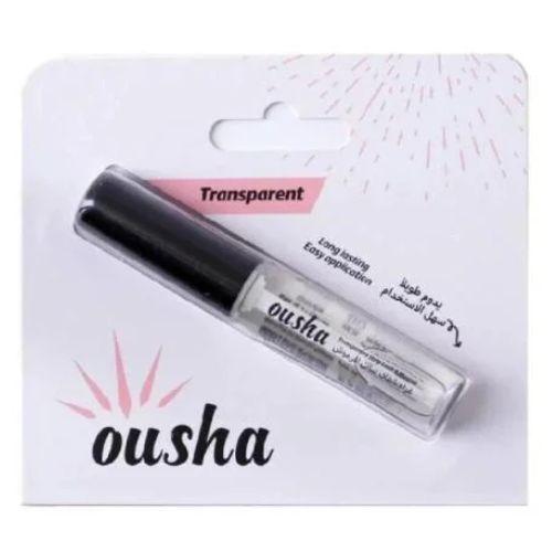 غراء رموش بفرشاة Transparent من اوشا