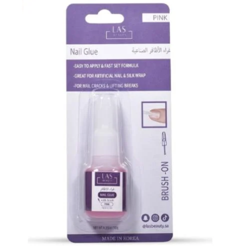 غراء الأظافر الصناعية من لاس بيوتي PINK