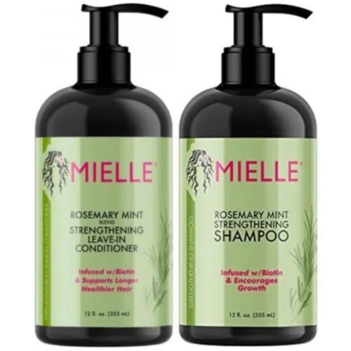 شامبو وبلسم ليف ان لتقوية الشعر باكليل الجبل والنعناع ميلي اورجانيكس  355 مل