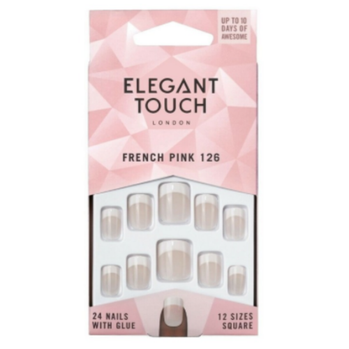 اليجانت تاتش -  أظافر صناعية لاصقة FRENCH PINK 126