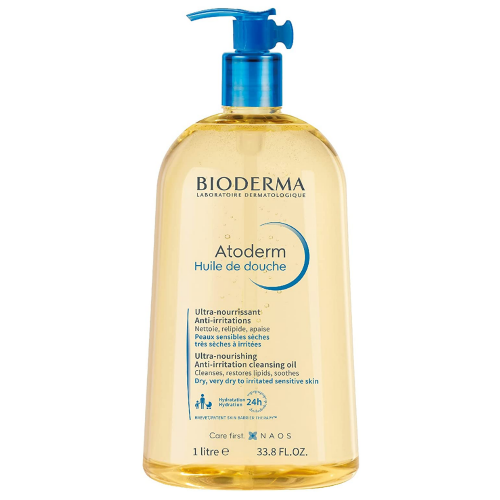 بيوديرما - زيت استحمام للجسم للبشرة الجافة والحساسة 1 لتر