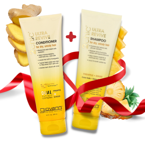 جيوفاني - مجموعة إصلاح الشعر شامبو و بلسم 250 مل