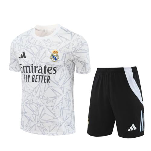 طقم تدريب صيفي ريال مدريد 2024-2025 ابيض