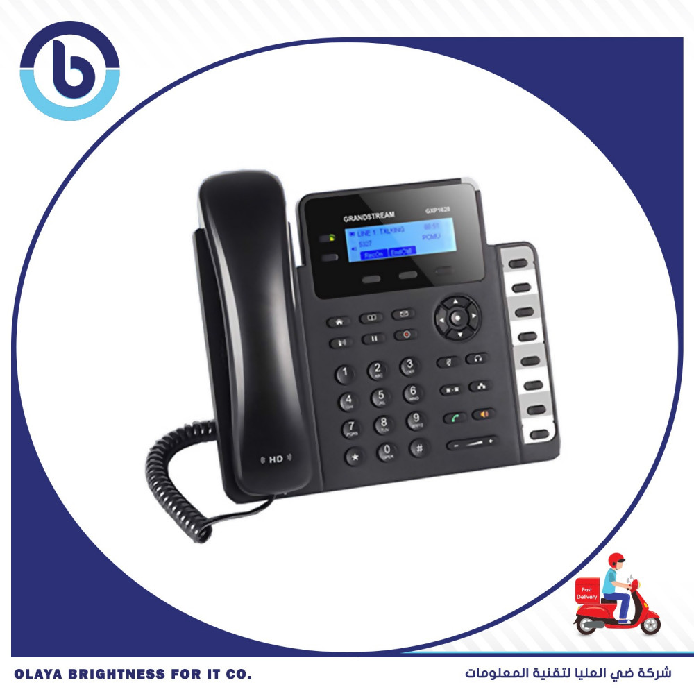 GXP1628 GRANDSTREAM SMALL BUSINESS HD IP PHONE تليفون شبكي جراند ستريم -  كومبيوتر حاسب ألي لاب توب ديسك توب كاميرات مراقبة شبكات سنترالات طابعة