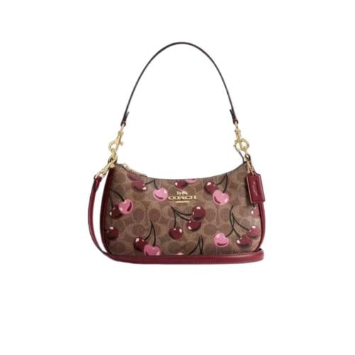 coach ( كوتش تشيري عنابي + بني )