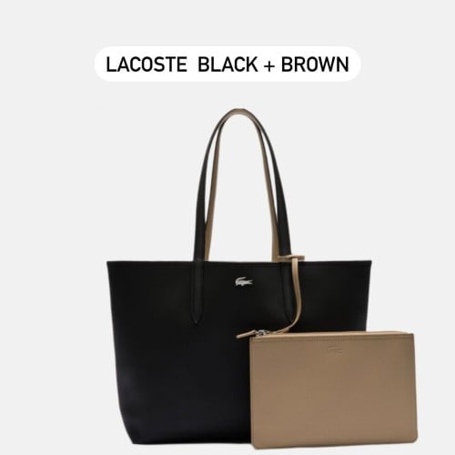 Lacoste bag black + brown