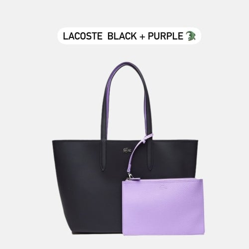 Lacoste bag black + purple