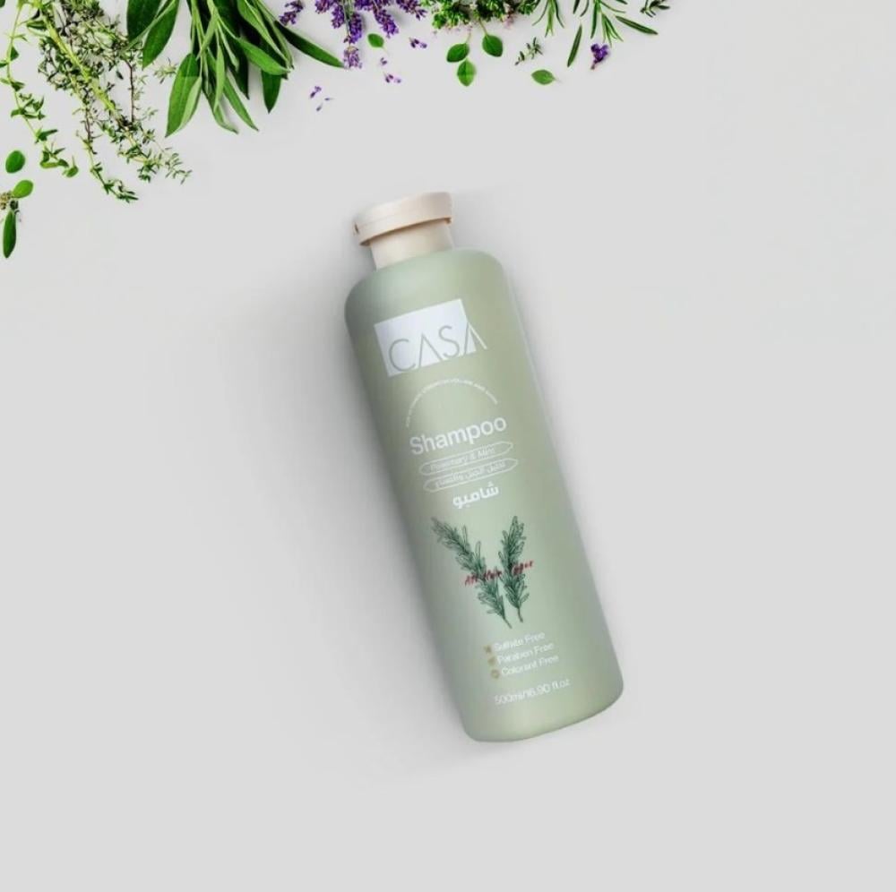 كازا شامبو إكليل الجبل والنعناع ينشط الفروة ويقوي الشعر 500مل