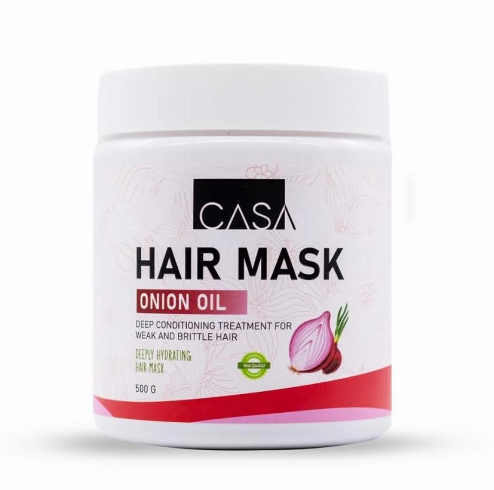 قناع كازا بخلاصة البصل لتقوية الشعر وتقليل التساقط 500 جرام