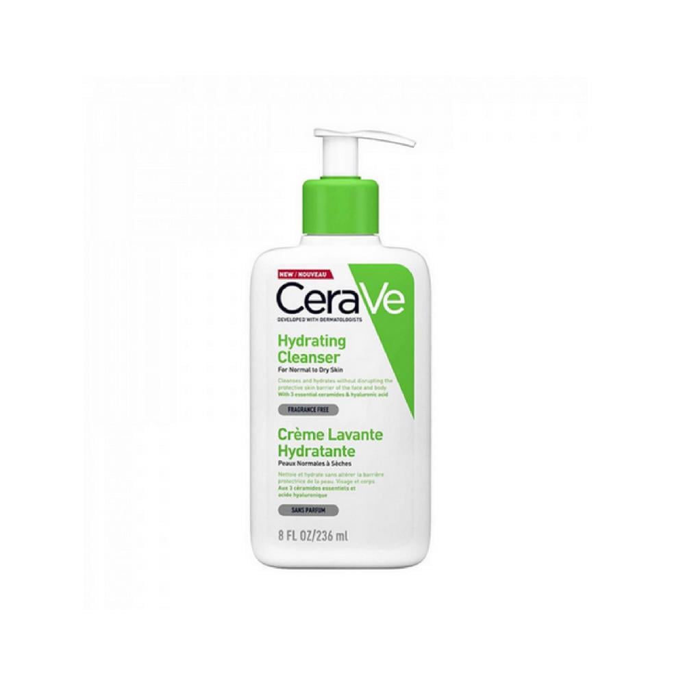 غسول مرطب ومنظف للبشرة العادية والجافة من سيرافي - 236 مل