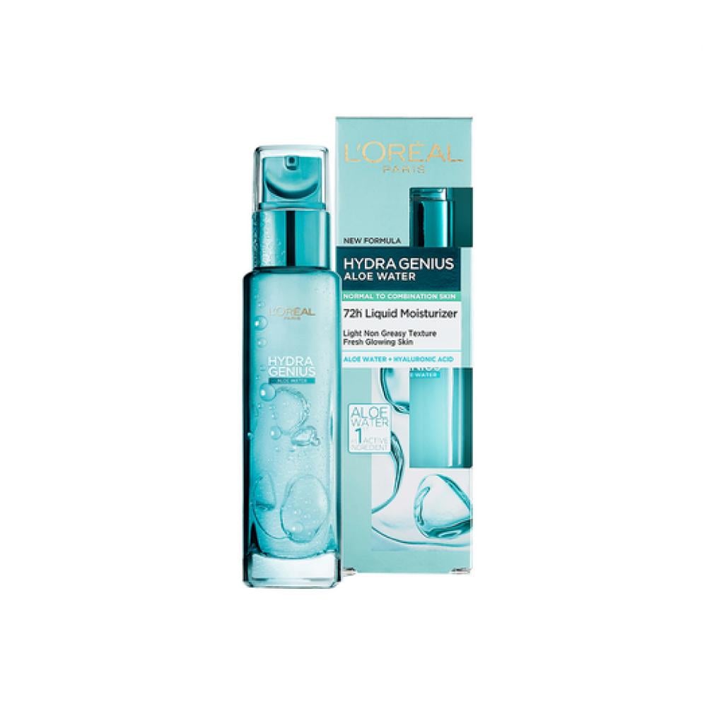 مرطب هيدرا جينيوس مع ماء الصبار للبشرة العادية إلى المختلطة من لوريال باريس - 70مل