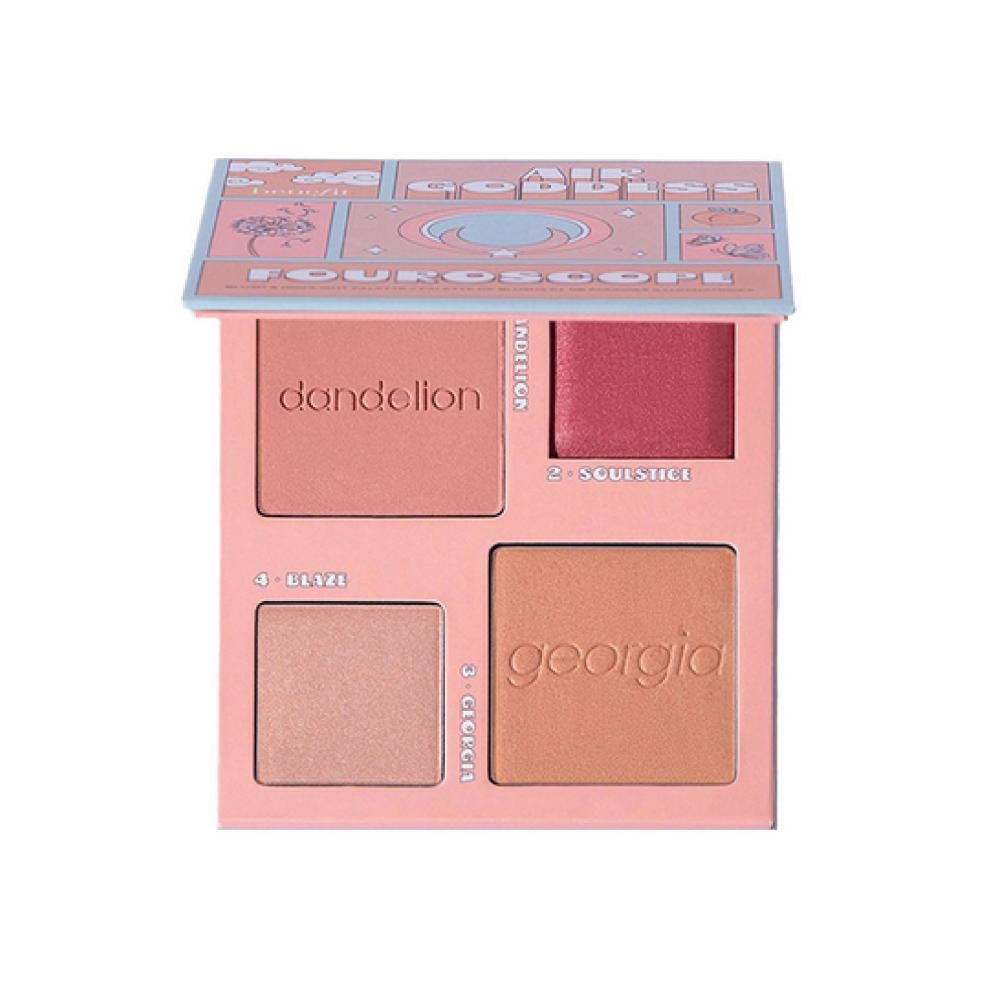 Benefit For Scoop Air Goddess Blush and Highlighter Palette - 4 SHADES