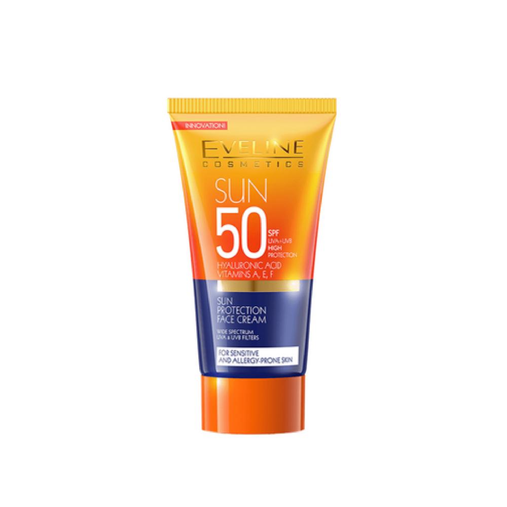 كريم واقي من الشمس للوجه بعامل حماية SPF50 من ايفلين - 50مل