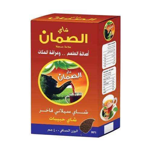 شاي الصمان حبيبات سيلاني فاخر 400 جرام