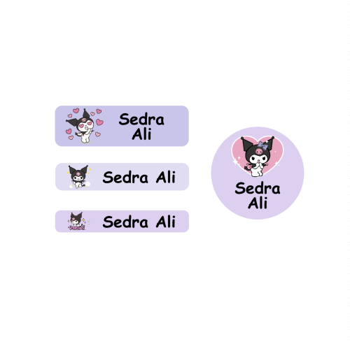 ملصقات المدرسة، تصميم Kuromi