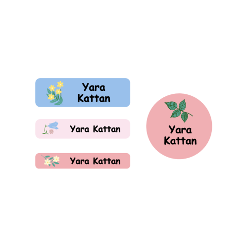 ملصقات المدرسة، تصميم زهور 2