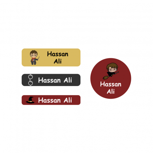 ملصقات المدرسة، تصميم Harry Potter