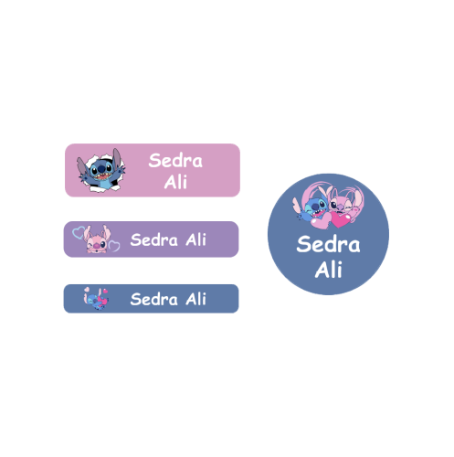 ملصقات المدرسة، تصميم Stitch