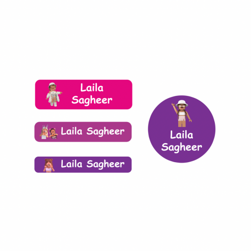 ملصقات المدرسة، تصميم روبلكس بنات