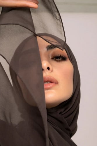 طرحة - اللون بني