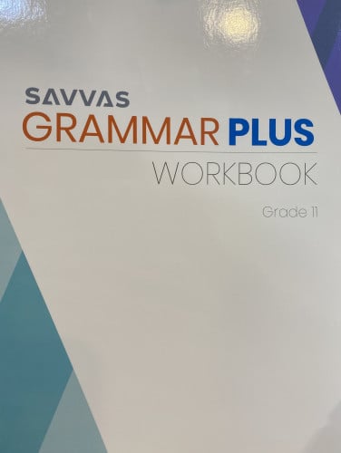 Savvas Grammar Plus, Workbook, Grade 11