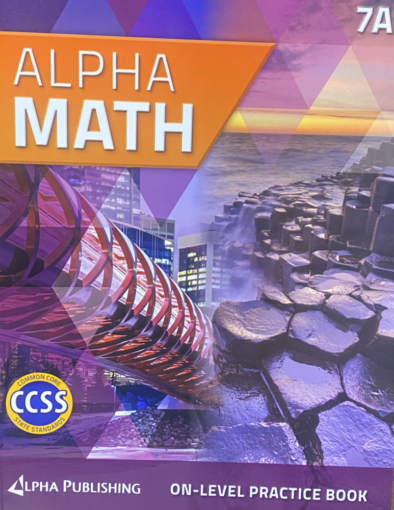 الجامعية　الكتب　ALPHA　Book　المدارس　MATH　Grade　مخصص　Practice　و　7A　متجر　لبيع　العالمية