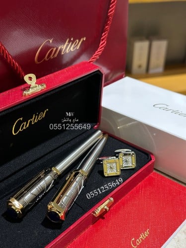 قلم كارتير و كبك سانتوس - Cartier