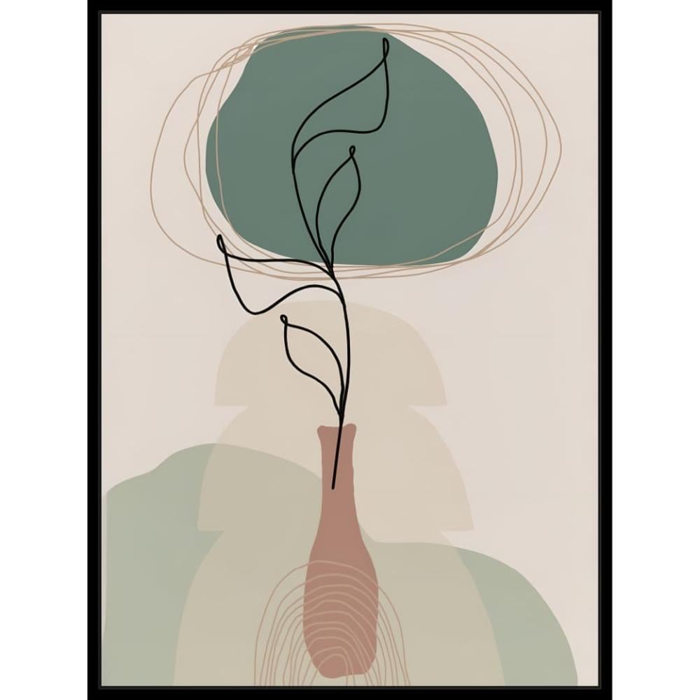 لوحة زهرات متألقة