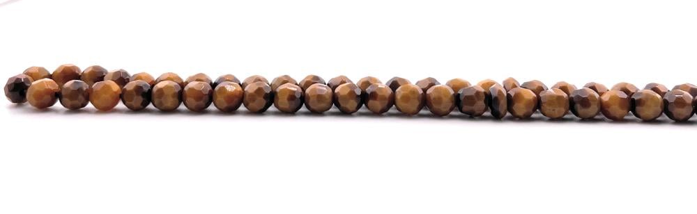 مسبحة حجر عين النمر الكريستالي (Crystal tiger eye)