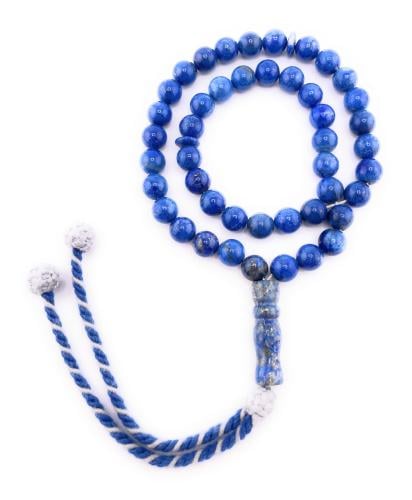 سبحة حجر اللازورد ‏(Lapis Lazuli)