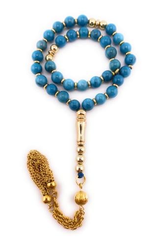 سبحة حجر الفيروز (Turquoise)