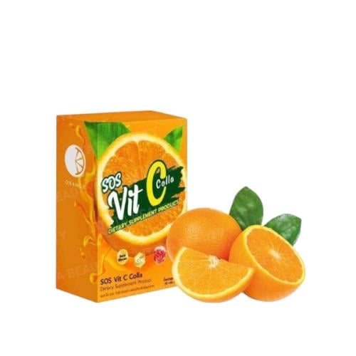 SOS Vit C Colla مكمل غذائي بفيتامين سي والكولاجين