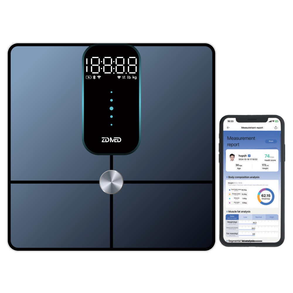 ميزان ذكي لقياس الدهون مزود بشبكة WiFi من زد ميد
