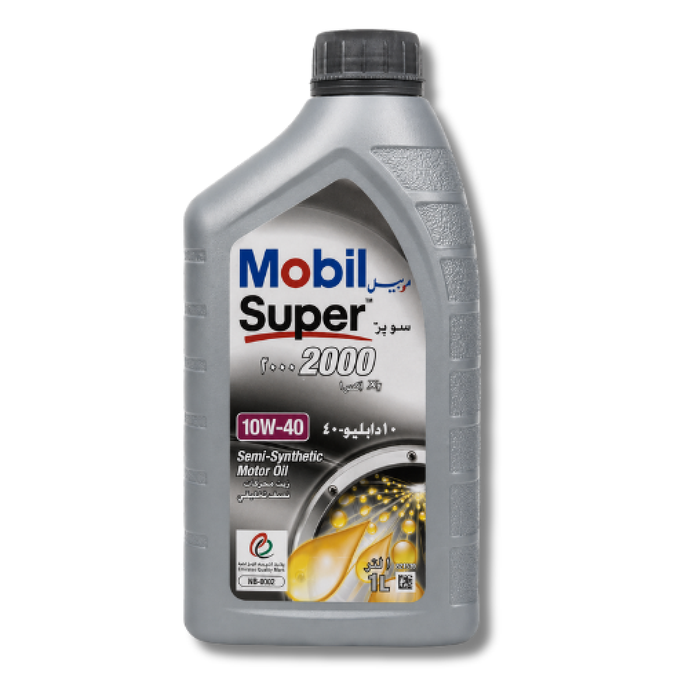 Mobil Super 2000 X1 10W-40 semi-synthetic motor oil – 1 liter