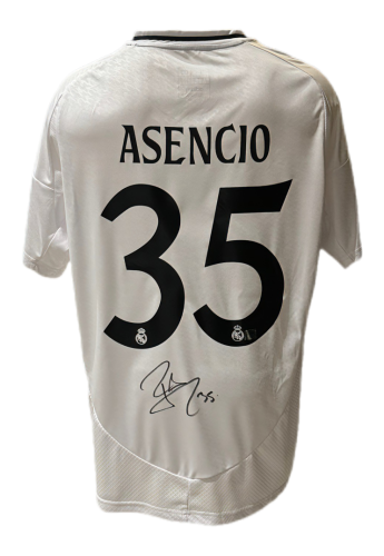 RAUL ASENCIO HAND SIGNED REAL MADRID JERSEY