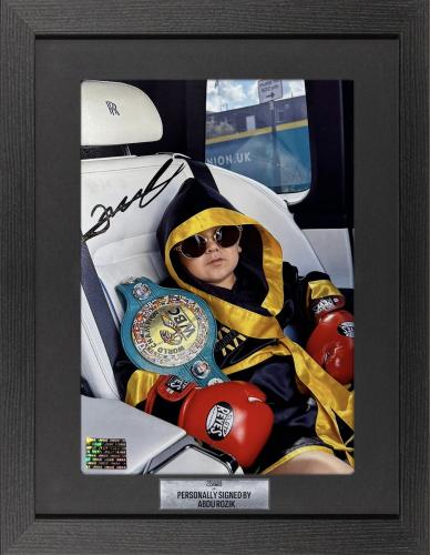 FRAMED ABDU ROZIK HAND SIGNED PHOTOGRAPH