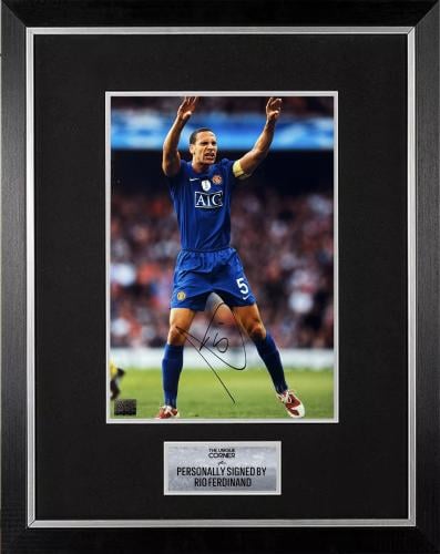 FRAMED RIO FERDINAND HAND SIGNED PHOTOGRAPH - THEUNIQUECORNER