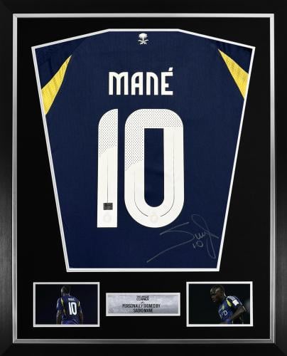 SADIO MANÉ HAND SIGNED ALNASSR JERSEY
