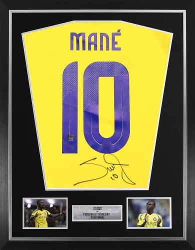 SADIO MANÉ HAND SIGNED ALNASSR JERSEY
