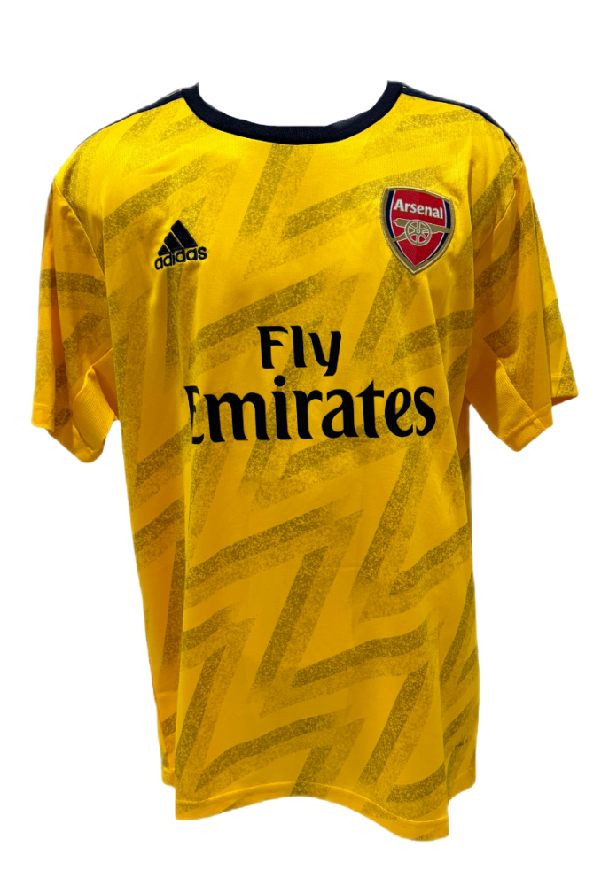 AUBAMEYANG HAND SIGNED ARSENAL JERSEY THEUNIQUECORNER