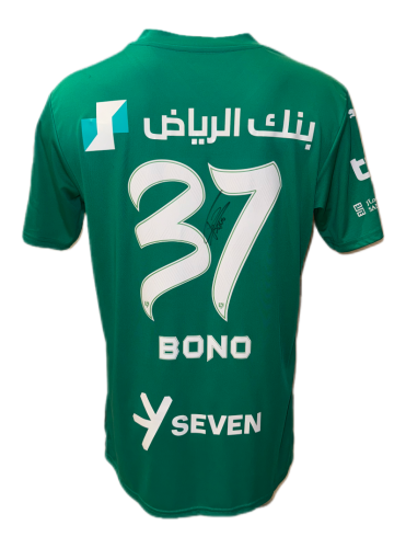 YASSINE BONO HAND SIGNED ALHILAL GK JERSEY