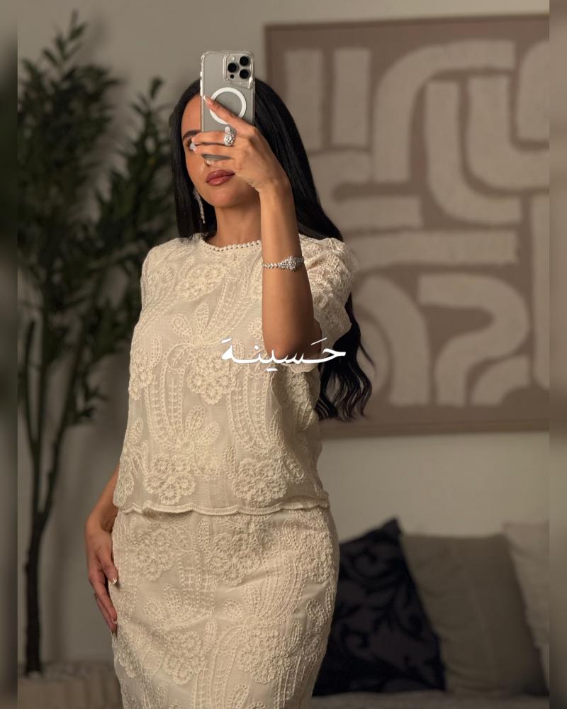 طقم دانتيل سكري