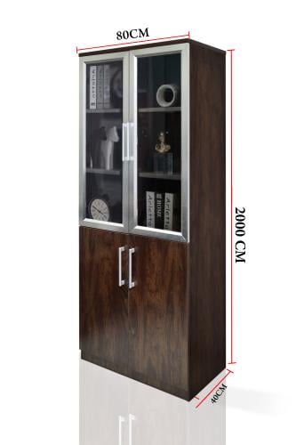 دولاب مكتبي - بني ولونت 5 - BF-03-2DOOR