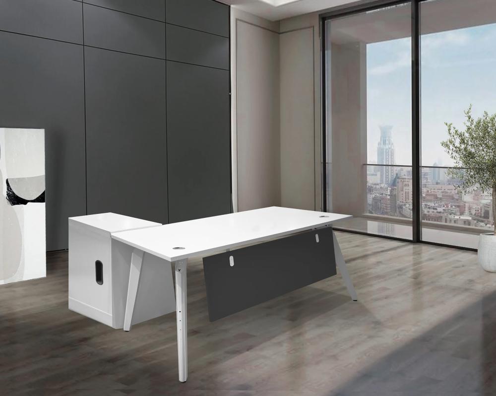 مكتب مودرن ابيض مقاس 180 سم AK-180