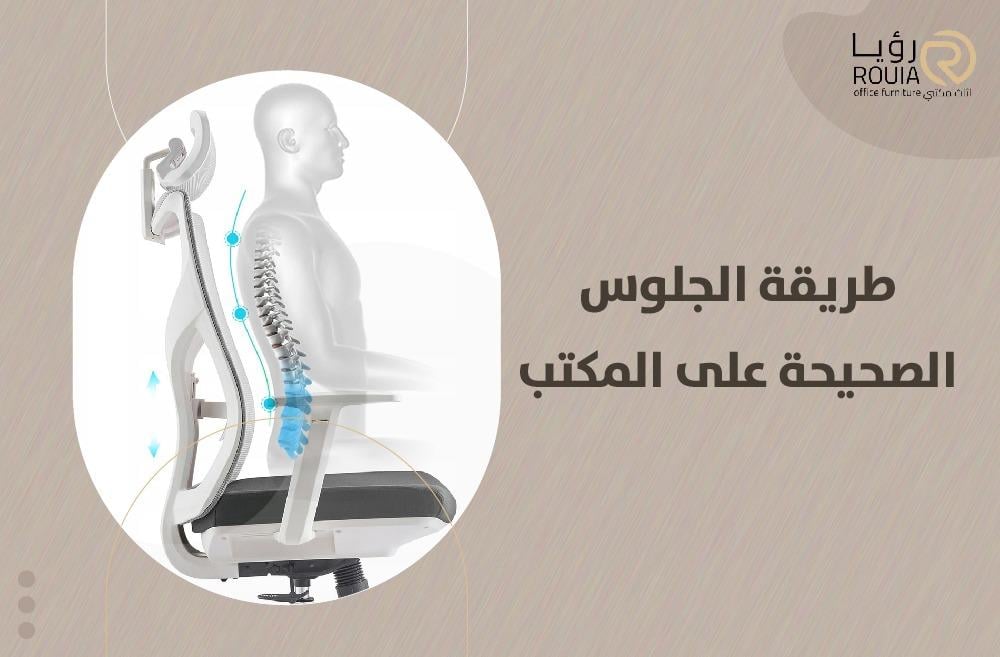 طريقة الجلوس الصحيحة على المكتب